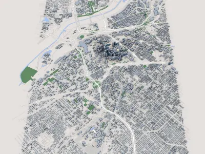 Dallas City Texas United States 3D model