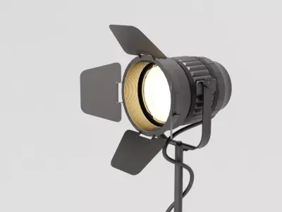 professional studio light Low-poly 3D model