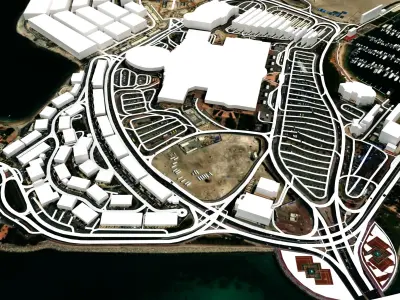 AL Marina Island Abu Dhabi 3D model