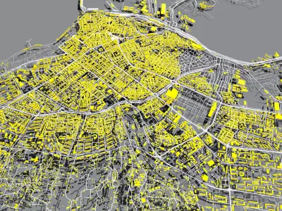 Cityscape Varna Bulgaria 3D model