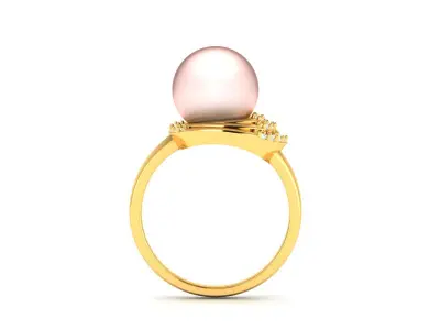 Women Ring  Render 3dm STL OBJ FBX Details 3D print model 51