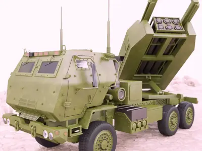 HIMARS Style Military Truck M142 3D model