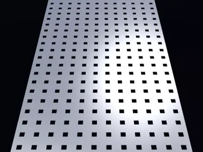 Perforated panel with 12 percent opening 25O112 3D model