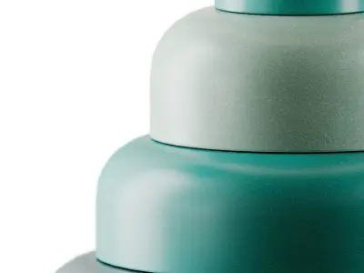 Henley Green Stacked Table Lamp 3D model