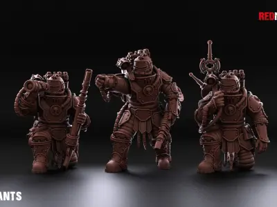 Solar Guard - Heavy Support Squad Classic of the Imperial Force 3D print model