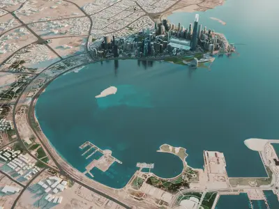 Doha City Qatar 3D model