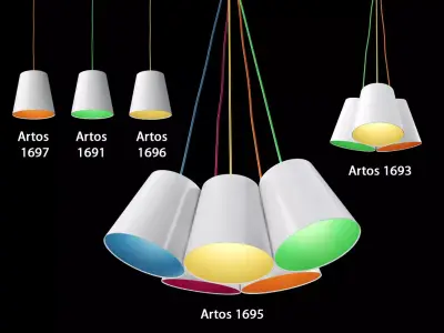 TK Lighting Artos Low-poly 3D model