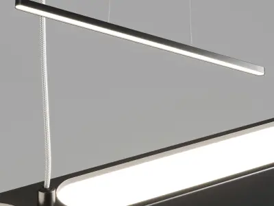 Paulmann Lento LED hanging light dimmable 3D model