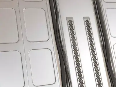 Silver Sci-fi Wall PBR Seamless Texture