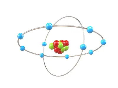 Neon Chemical Element v2 002 Low-poly 3D model