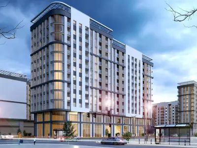 residence building Low-poly 3D model