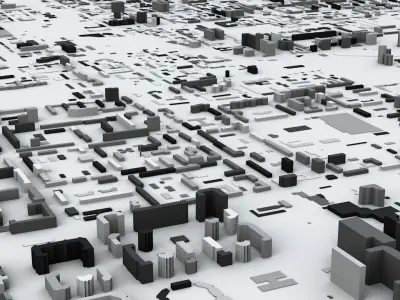Yekaterinburg Streets and Buildings 3D model