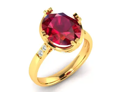 Women Ring  Render 3dm STL OBJ FBX Details 3D print model 378