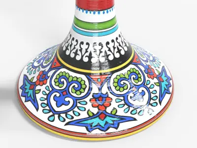 Antique candle holder Low-poly 3D model purchase