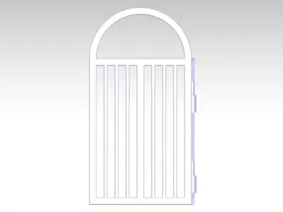 Open movable Gate 3D print model