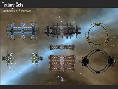 2D Jumpgates Collection Texture