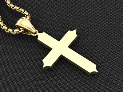 Cross Light Gold 3CP062 3DM STL 3D model
