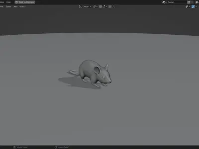 Mice 3D Model from Peter Wheat 1948 Walt Kelly  Low poly Low-poly 3D model