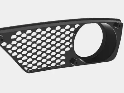Fog light grille Mercedes W211  CLS 63 AMG 3D print model