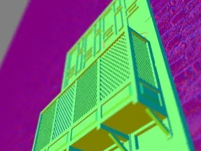 Arabic  Window Mashrabiya 3D model