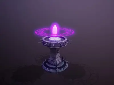 Dark Tower Low-poly 3D model