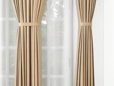 Curtain curtains 3D model