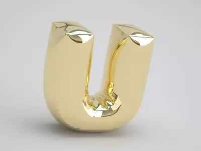 U Balloon Gold 3D model