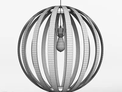 Bentwood Pendat Round by West Elm 3D model