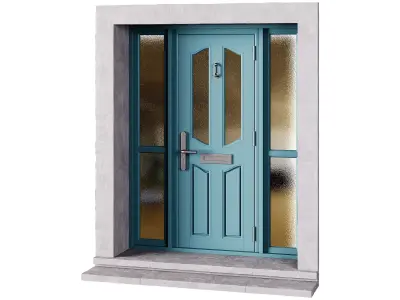 door for interior or exterior 2 3D model