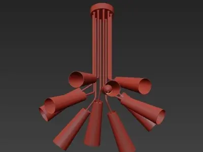 Kare Design Multi Speaker Pendant Lamp 3D model