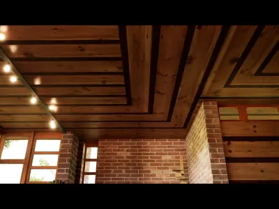 Jacobs House - Wright - the First Usonian Home 3D model