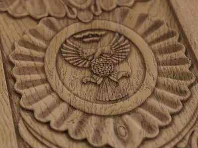 Carved door 3D print model