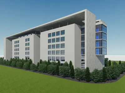 School Building 1 3D model