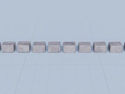 Stone Block Pack Vol 01 - Variant 01 Low-poly 3D model