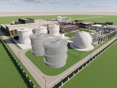 Industrial Scene -A32 3D model
