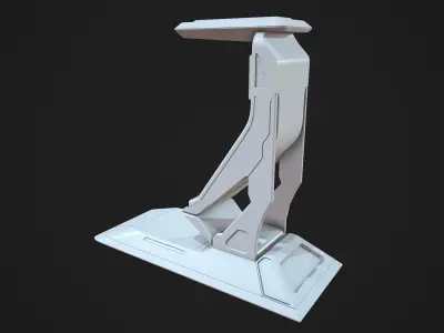 Scifi Terminal Highpoly 3D model