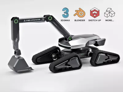 Cyber Excavator 3D model