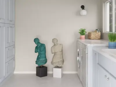 Laundry - Bathroom 1 3D model
