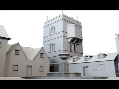 Tiny Castle - 3d Model 3D model