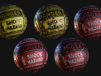 20 Signage Seamless PBR Textures Pack Texture