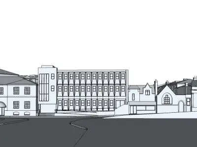 Staines upon Thames Surrey UK Low-poly 3D model