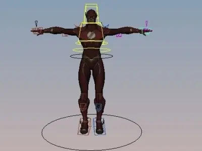 The Flash Rigged Low-poly 3D model