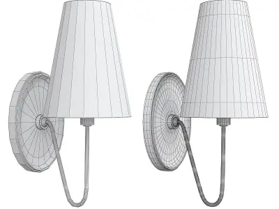 BERKSHIRE SINGLE SCONCE Low-poly 3D model