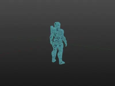 Game ready character Low-poly 3D model