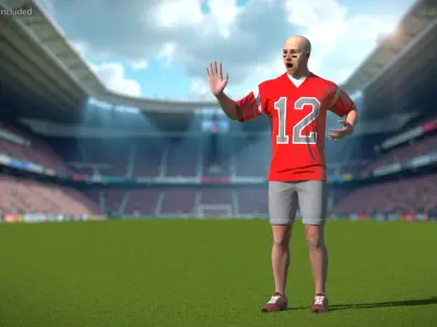  American Football Fan Rigged 