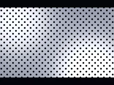 Perforated panel with 14 percent opening 25O80 3D model