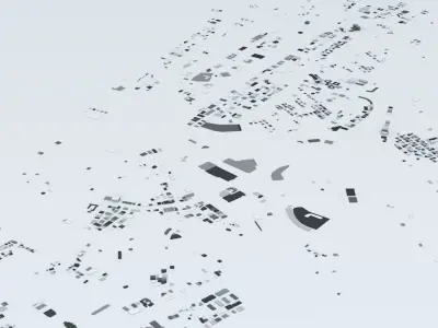 Muscat Streets and Buildings 3D model