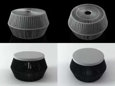 ZigZag puff 3D model