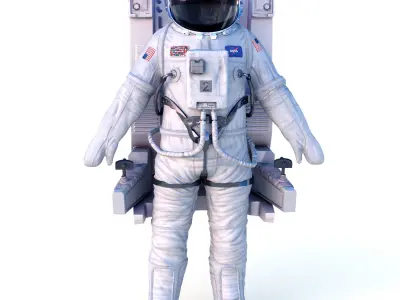 space suit 3D model