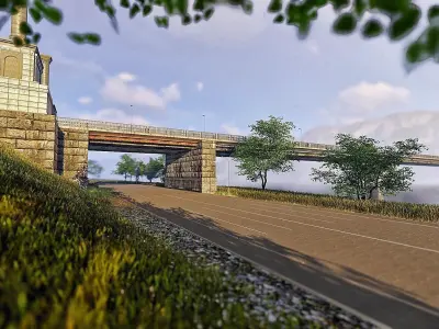 Bridge Patona Most Kiev Ukraine 3D model